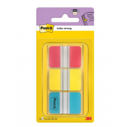Zakładki indeksujące POST-IT do archiwizacji 686-RYB PP silne 38x25mm 3x22 kart. mix kolorów