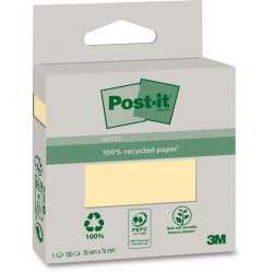 Karteczki samoprzylepne POST-IT ekologiczne 4 kolory 76x76mm 100 kart.-282609