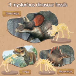 Zestaw do wykopalisk archeologicznych DELI EH768 - Triceratops-283815
