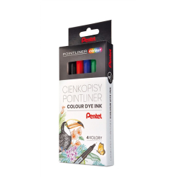 Cienkopis PENTEL POINTLINER Colour S40 zestaw op.4 kolory-284576