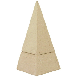 Pudełko kształt piramidy 7 x 7 x 16cm BT024, Decopatch