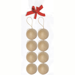 Bombki papierowe 5 cm zestaw 8 szt NO007, Decopatch