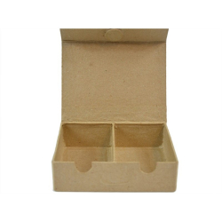 Pudełko na magnes z 2 przegródkami 14 x 11 x 4 cm. BT006, Decopatch