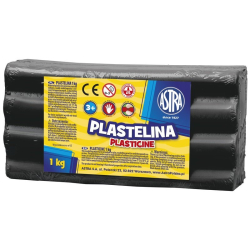 Plastelina ASTRA duża 1000g. - czarna