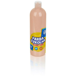 Farba plakatowa szkolna ASTRA butelka 500ml. - cielista