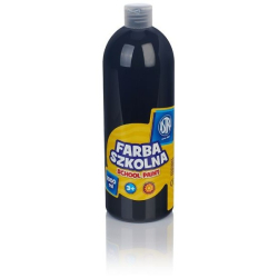 Farba plakatowa szkolna ASTRA butelka 1000ml. - czarna