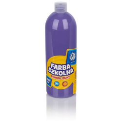 Farba plakatowa szkolna ASTRA butelka 1000ml. - fioletowa