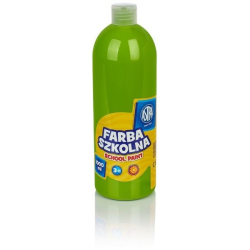 Farba plakatowa szkolna ASTRA butelka 1000ml. - limonkowa