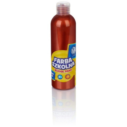 Farba plakatowa szkolna ASTRA butelka 250ml. - metaliczna miedziana