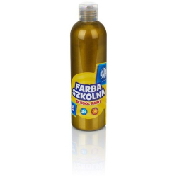 Farba plakatowa szkolna ASTRA butelka 250ml. - metaliczna zielona