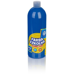 Farba plakatowa szkolna ASTRA butelka 1000ml. - niebieska ciemna