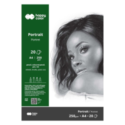 Blok portret HAPPY COLOR A4 250g. 20 arkuszy