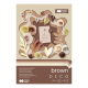 Blok kreatywny zeszyt papierów HAPPY COLOR Deco A4 170g. - brązowy