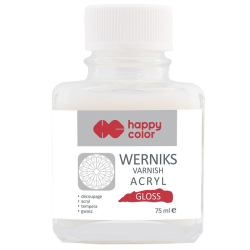 Werniks akrylowy HAPPY COLOR 75 ml - przezroczysty matowy