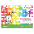 Blok zeszyt do wycinanek HAPPY COLOR A4 100g. 8 kolorów - samoprzylepny