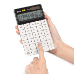 Kalkulator DELI 12-pozycji - biały 1589-294cbd9ea179247fb18d86c03ac3fa5a