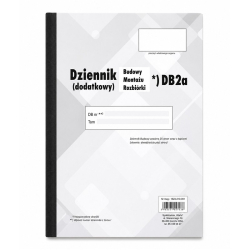Dziennik Budowy / Montażu / Rozbiórki WARTA DB2a 215x305 50 kartek