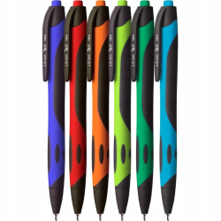 Długopis TETIS TORI 1,0mm obudowa mix kolorów - wkład niebieski KD913-NM-2ead151ff69d79bb559632d2733515e1