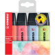 Zakreslacz STABILO BOSS pastel etui 4szt  nowe kolory 704-3