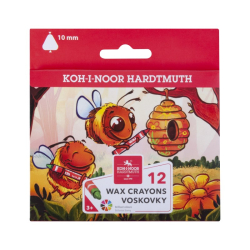 Kredki KOH-I-NOOR Trio Wax Jumbo 12 kolorów