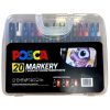 Marker UNI POSCA PC-5M, PC-3M, PC-1M, 20 szt. teczka
