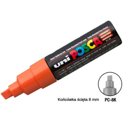 Marker UNI POSCA PC-8K - pomarańczowy