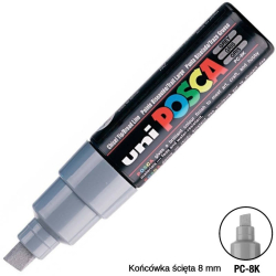 Marker UNI POSCA PC-8K - szary