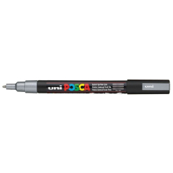 Marker UNI POSCA PC-3M - srebrny