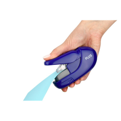 Zszywacz PLUS CORPORATION bezzszywkowy podręczny (do 5 kartek) SL-106AB - biały 31145-322239