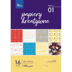 Blok kreatywny zeszyt papierów TETIS A3 16k 100g. KB031-01-3c1ed6bd997442546f5d75280f5bb45c