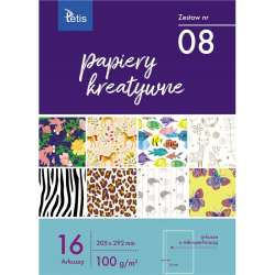 Blok kreatywny zeszyt papierów TETIS A4 16k 100g. KB030-08-6f69ae4cd29c37ce71dbd2ec500ac6a5