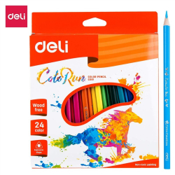 Kredki ołówkowe DELI COLORUN bezdrzewne 24 kolory EC00120-856dda331c3302d86fca1e445e693222