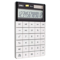 Kalkulator DELI 12-pozycji - biały 1589-8e5afb6f04d8e162daea41bbdd306b07