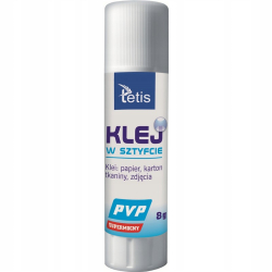 Klej w sztyfcie TETIS PVA 8g. Bezbarwny BG112-E-9645a841c0ad08428de2cd9deb463278