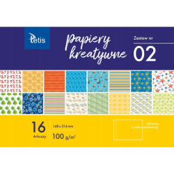 Blok kreatywny zeszyt papierów TETIS A5 16k 100g. KB029-02-d4d3ffb66188d3b6e550bcfd1b764e6f