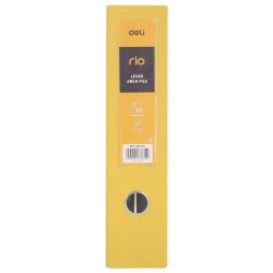Segregator DELI RIO A4 76mm - żółty-e5dd92e087a89cd9a0f3be92f1404bed